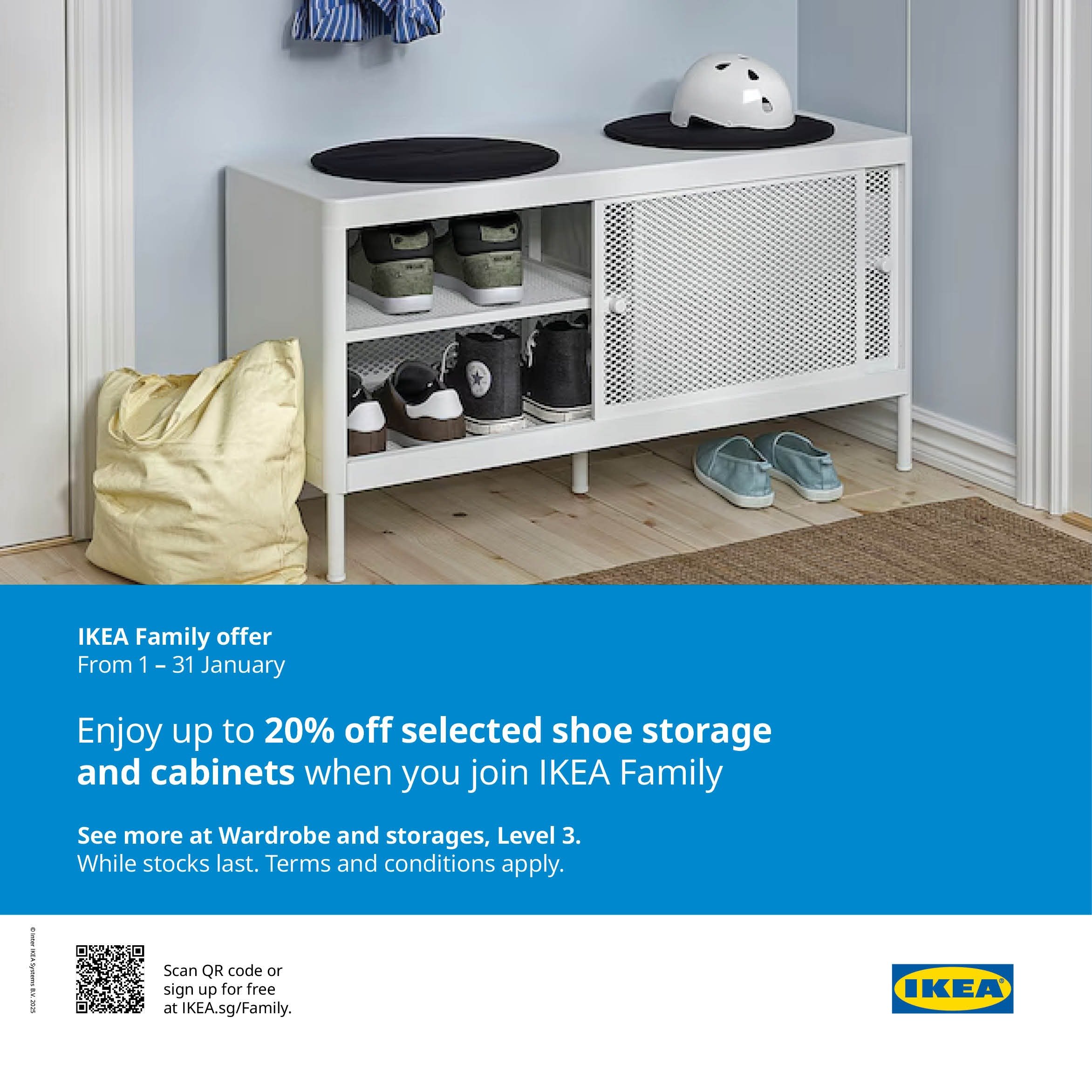 Enjoy up to 20% off selected shoe storage and cabinets