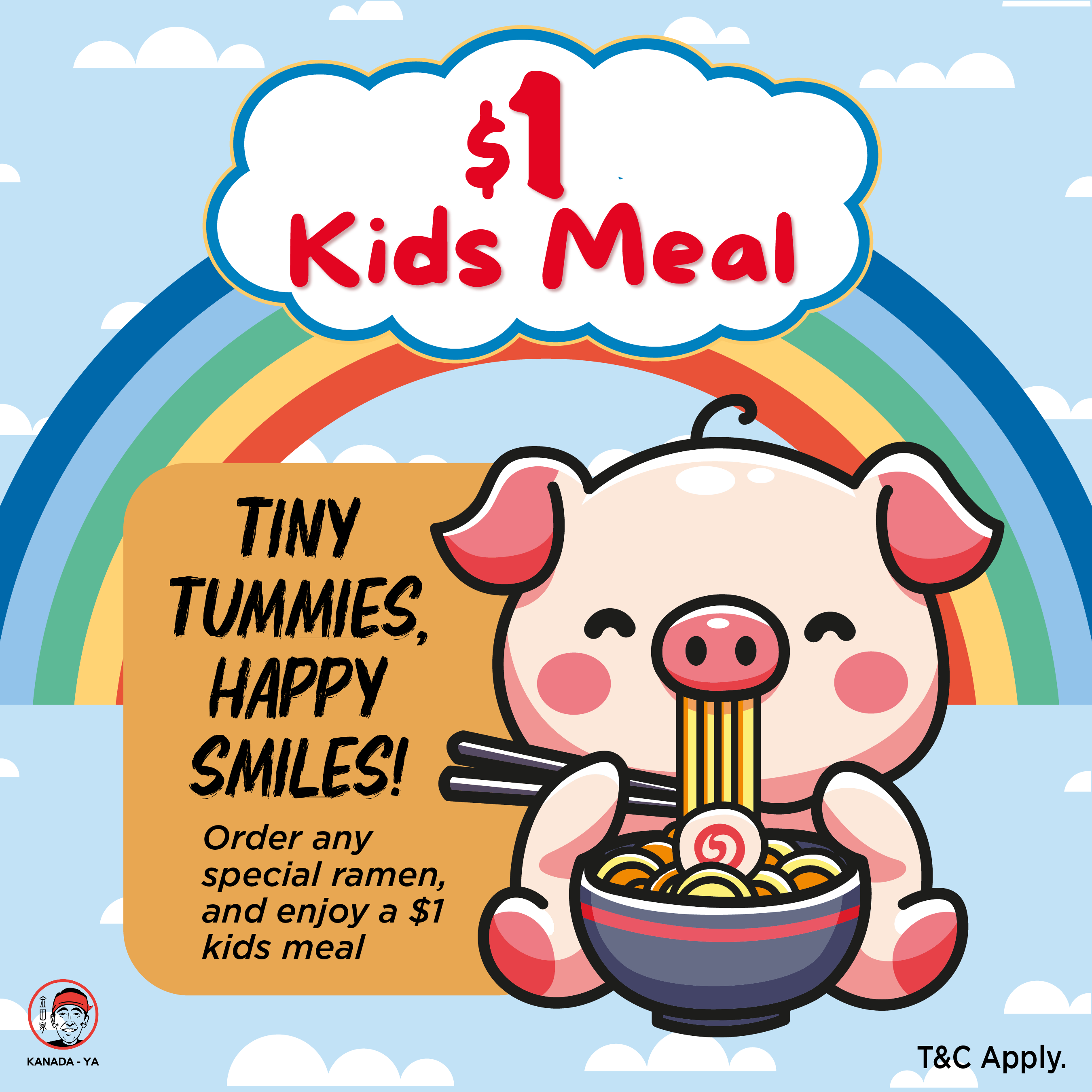 $1 Kids Meal with purchase of any ramen (Special)