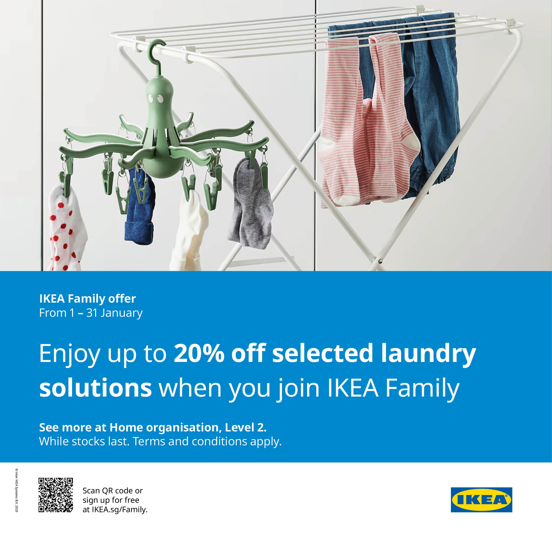 Enjoy up to 20% off selected laundry solutions