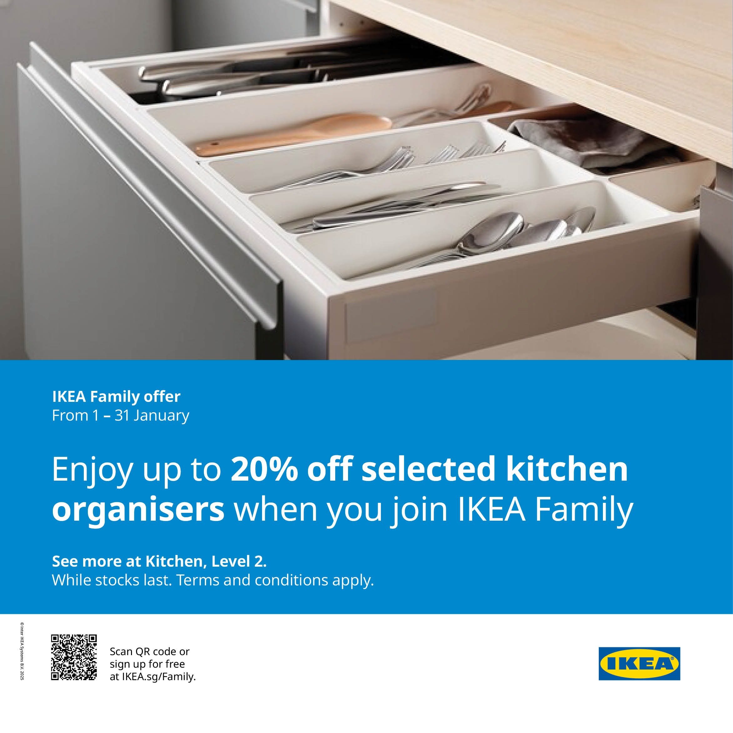 Enjoy up to 20% off selected kitchen organisers